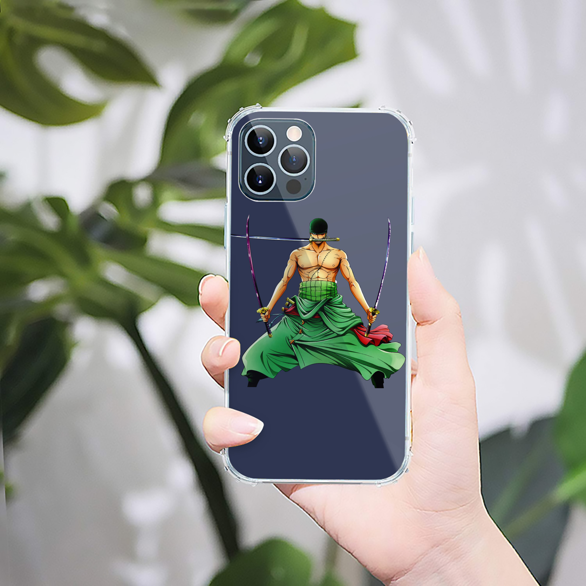 （画像用） ワンピース ロロノア・ゾロ ONE PIECE Roronoa Zoro 【iPhone 12シリーズ対応】透明スマホケース（クリアソフトケース）